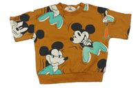 Rezavá mikina s Mickey Mousem H&M