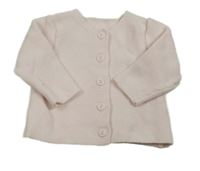 Světlerůžový propínací svetr Mothercare