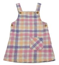 Barevné kostkované šaty s kapsou Nutmeg