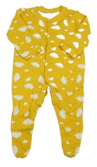 Žlutý overal s mráčky