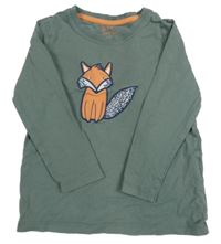 Khaki triko s liškou 