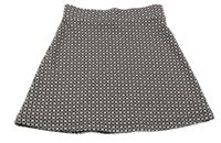 Bílo-růžovo-černá vzorovaná pletená sukně River Island