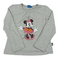 Šedé triko s Minnie Disney