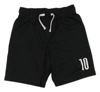 Černé sportovní kraťasy s číslem H&M