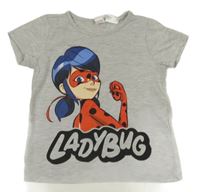 Šedé tričko s obrázkem LC Waikiki