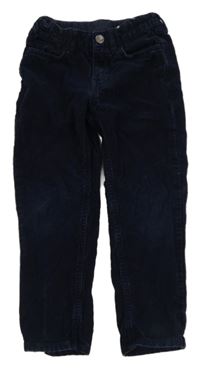 Tmavomodré manšestráky H&M