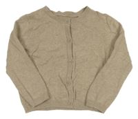 Světlehnědý propínací svetr Matalan