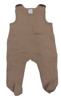 Starorůžové dupačky s kapsičkou 