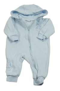 Světlemodrá tepláková kombinéza s kapucí DKNY