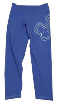 Modré sportovní legíny s potiskem Under Armour