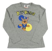 Šedé melírované triko Paw Patrol s flitry Nickelodeon