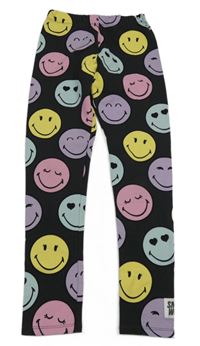 Tmavošedé legíny se smajlíky H&M