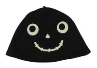 Černá bavlněná čepice s obličejem F&F