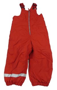 Červené šusťákové laclové oteplovačky H&M