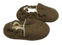 Hnědé semišové zateplené capáčky H&M vel. 23