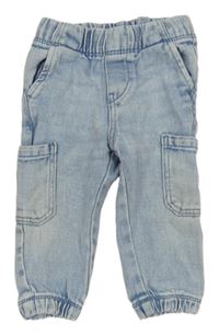 Světlemodré cargo rifle s kapsami Topomini 