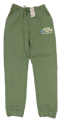 Nové - Světlekhaki cuff tepláky s nápisem Matalan 