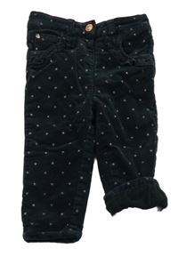 Černé manšestrové podšité kalhoty Orchestra 