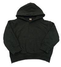 Černá oversize mikina s nápisem a kapucí 