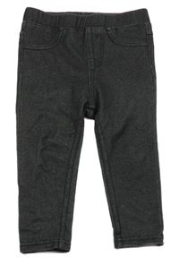 Šedé legíny riflového vzhledu H&M