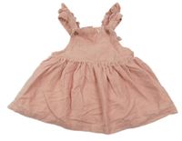 Světlerůžová manšestrová laclová sukně Matalan