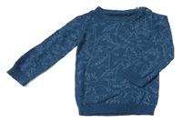 Petrolejový svetr s dinosaury Tu