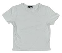 Bílé crop tričko New Look