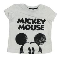 Bílé melírované tričko s Mickey C&A