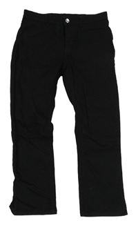Černé skinny teplákové crop rifle H&M