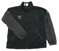 Černá šusťáková funkční fotbalová bunda - Messi a číslem Adidas