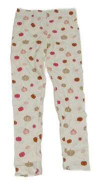 Nové - bílé legíny s dýněmi ISAAC MIZRAH_I