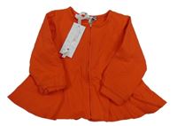 Nové - tmavooranžová propínací mikina Prezzo