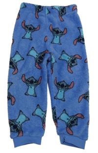 Modrofialové plyšové pyžamové kalhoty se Stitchem PRIMARK