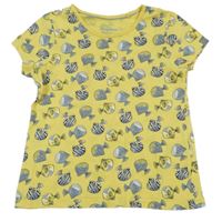 Žluté tričko s rybičkami lupilu