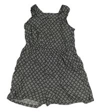 Černo-bílý vzorovaný letní overal Primark 