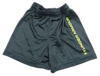 Tmavošedé sportovní funkční kraťasy Under Armour
