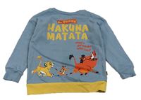 Modrošedá mikina s Lvím králem George