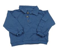 Modrá polo mikina F&F