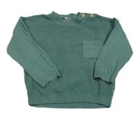 Zelený svetr s kapsou H&M