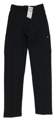 Nové - Černé sportovní legíny s kapsami Dunnes