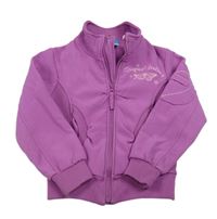 Fuchsiová bunda s motýlem a květy Topolino