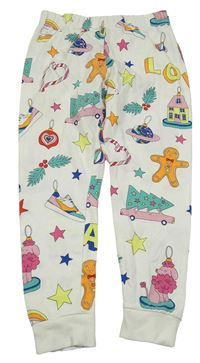 Smetanové pyžamové kalhoty s obrázky M&S
