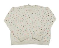 Světlebéžový vzorovaný svetr H&M