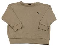 Hnědá mikina s výšivkou Next