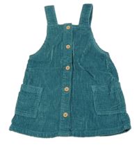 Zelené manšestrové propínací šaty F&F