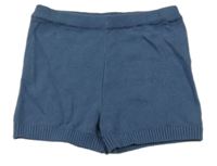 Tmavomodré pletené kraťasy F&F