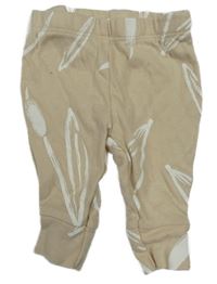 Béžové lehké tepláky s listy Carter's