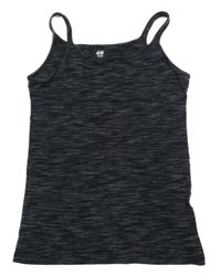 Černo-šedý melírovaný top H&M