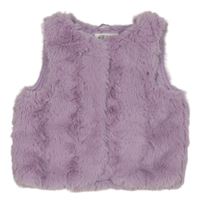 Lila kožešinová podšitá vesta H&M