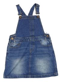 Tmavomodré riflové laclové šaty s kapsami Denim Co.